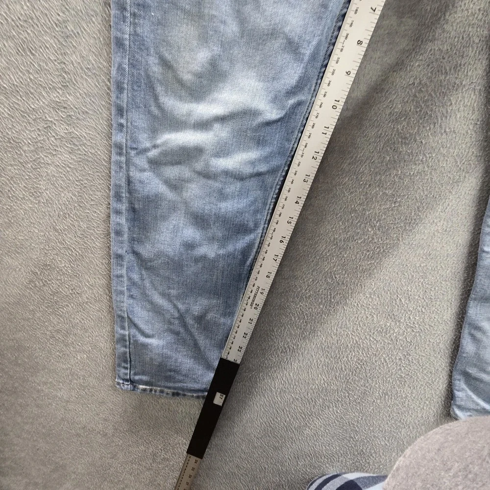 Levi's 502 Men Jeans 33X32 Light Blue Denim Taper Fit 27